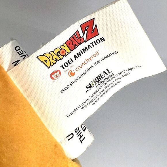 Dragon Ball Z Super Saiyan Goku Plush Pillow 10” Toei Animation 2022 Crunchyroll - Picture 3 of 4